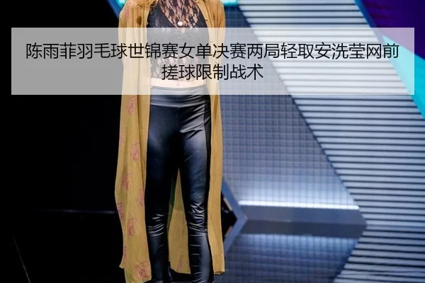 陈雨菲羽毛球世锦赛女单决赛两局轻取安洗莹网前搓球限制战术